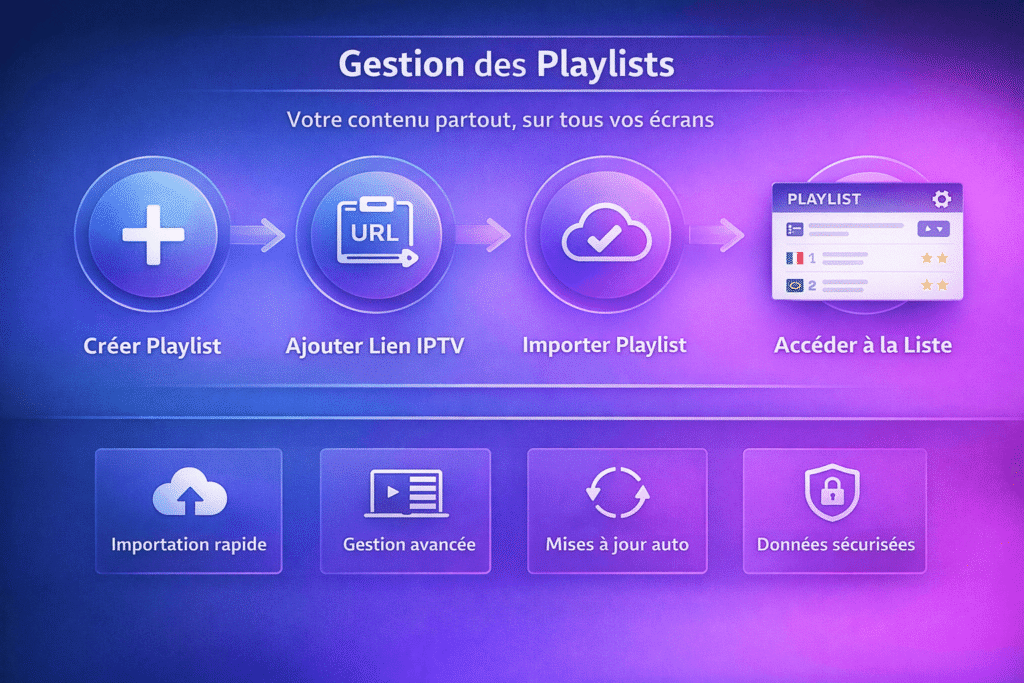 Organisation et gestion des playlists sur Atlas Pro IPTV