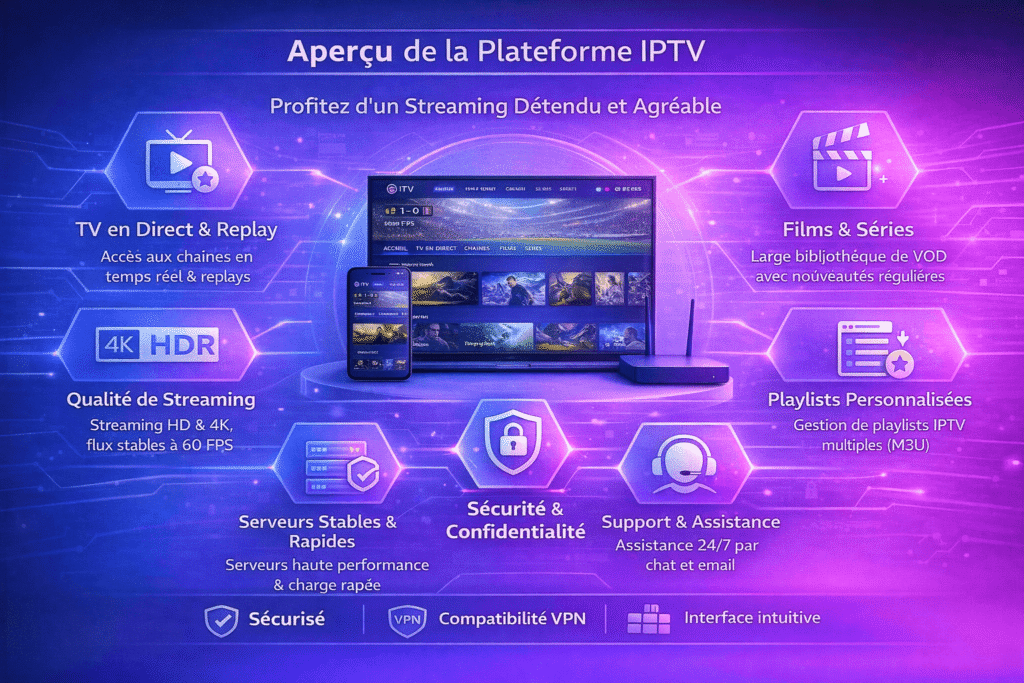 Vue d’ensemble de la plateforme IPTV Atlas Pro