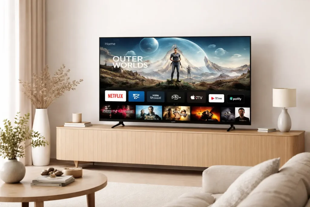 interface streaming Atlas Pro App sur smart tv