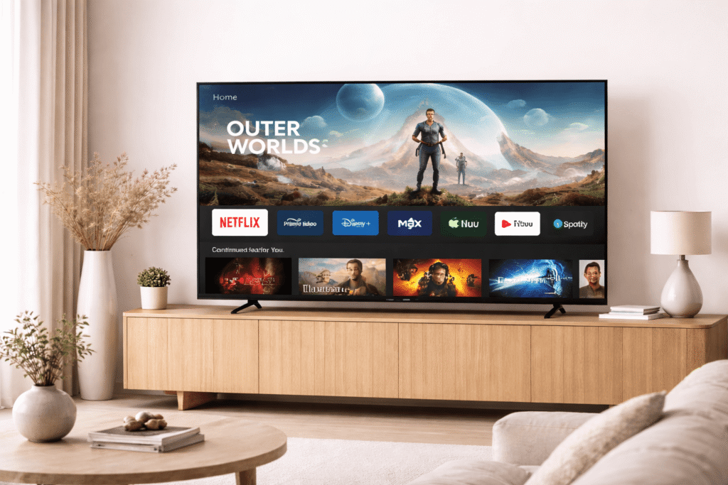 atlas pro app sur smart tv interface